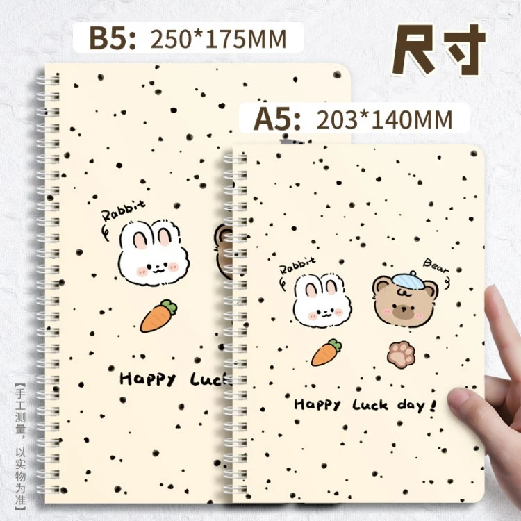 Spiral notebook product view